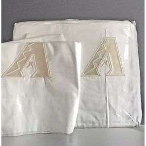 Pottery Barn Teen Arizona Diamondbacks MLB baseball TWIN XL sheet‎ set white PB